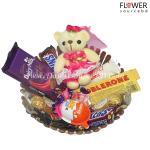 Chocolate package with mini teddy