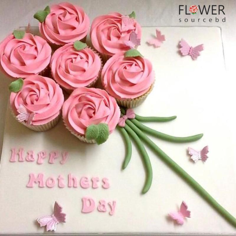 Roses Cup Cake For MothersDay