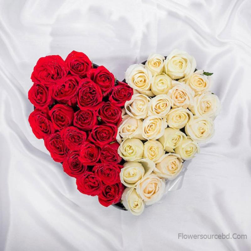 Heartfelt Mix Roses Arrangement