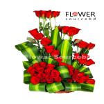 Red Roses In a Bouquet