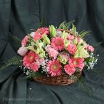 Pink Flower Basket