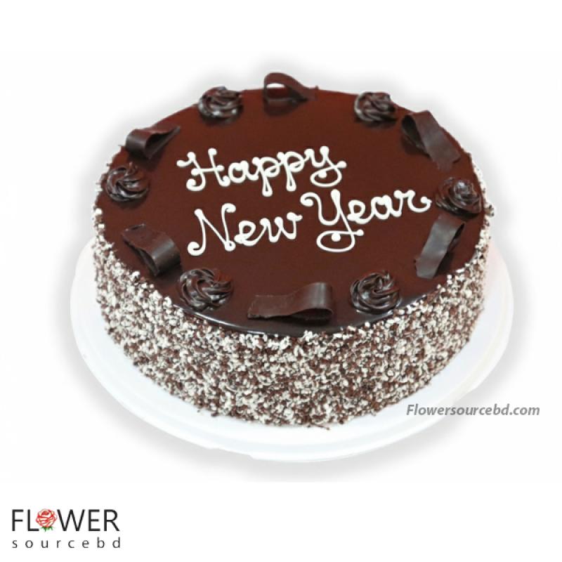 New Year Chocolate Cake