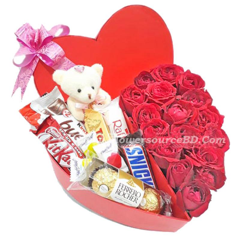 Heart shaped gift box
