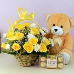 Yellow Bouquet Gift Hamper
