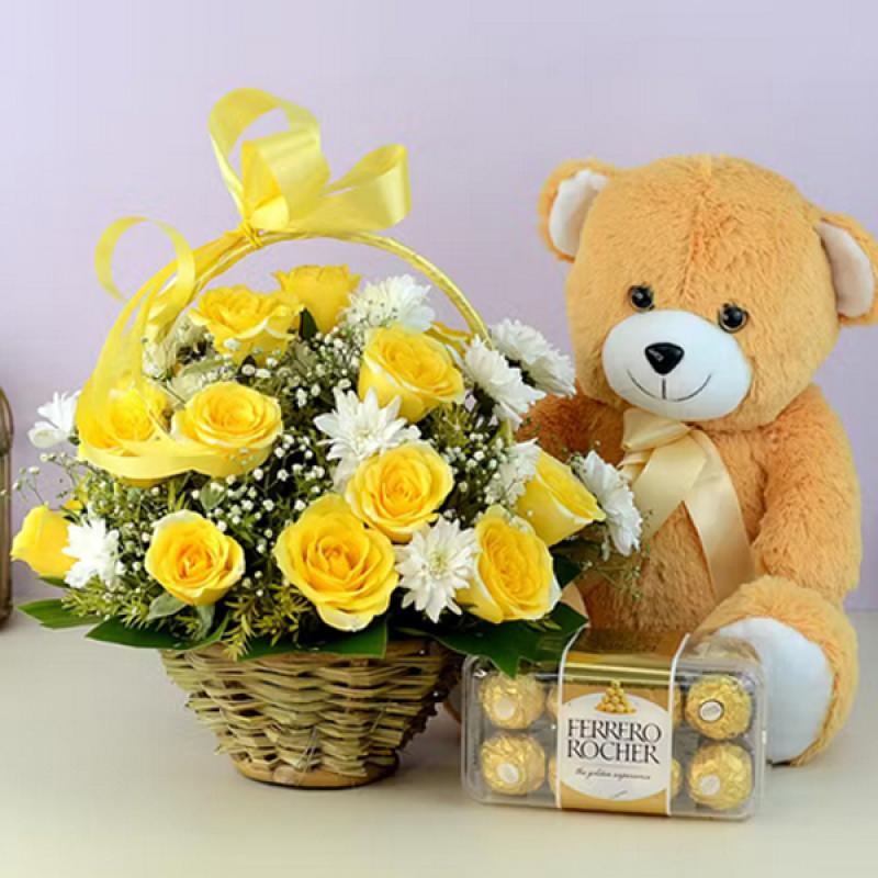 Yellow Bouquet Gift Hamper